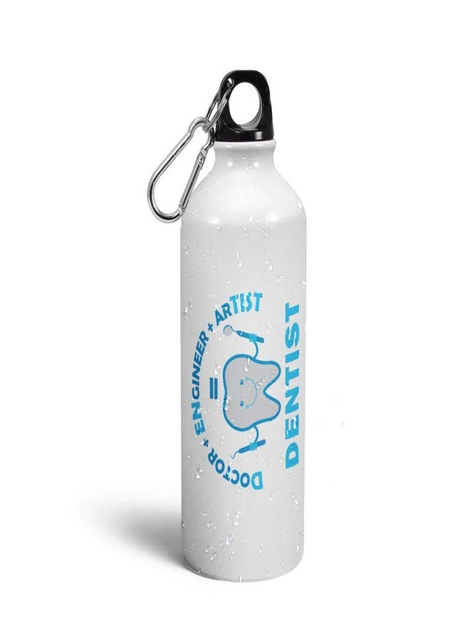 Prink Printed Dentist Sipper Water Bottle | Sipper Bottles | Designer Sippers | Water Bottles for Doctors, Dentist | for Gym, Sports |White , 600ml - Image 1